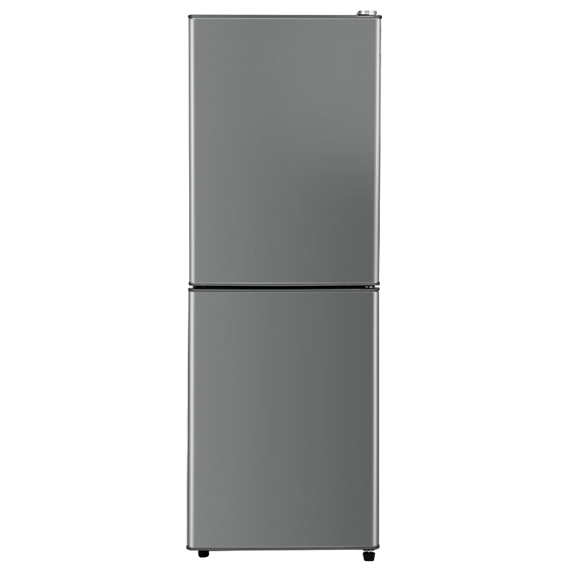 CHIGO 268 liter double-door refrigerator household small first-class energy efficiency large capacity refrigerated fresh-keeping soft freezer partitioned storage energy-saving refrigerator for rental housing trade-in 268 liters four layers of upper refrigeration and three layers of lower freezer shelves