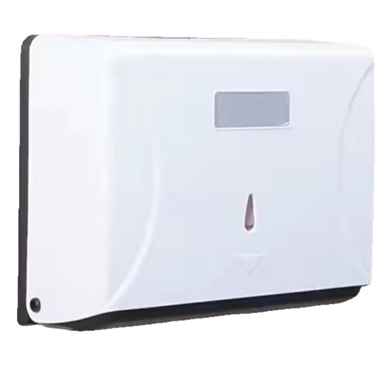 Yigongding hand towel box hotel bathroom wall-mounted hand towel box toilet paper box white (no punching)