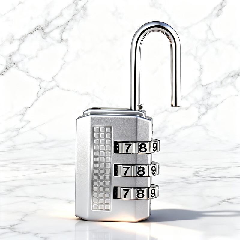 AUBURN password lock padlock outdoor waterproof door lock suitcase backpack password door padlock warehouse door lock 301A silver