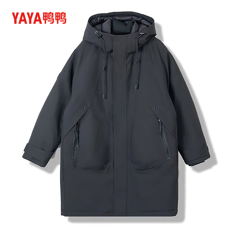 YAYA (YAYA) Xinshan Series YAYA Genuine Down Jacket for Men and Women Same Style Couple Outdoor Thickened Warm 90 Duck Down Jacket YX Navy M (170)