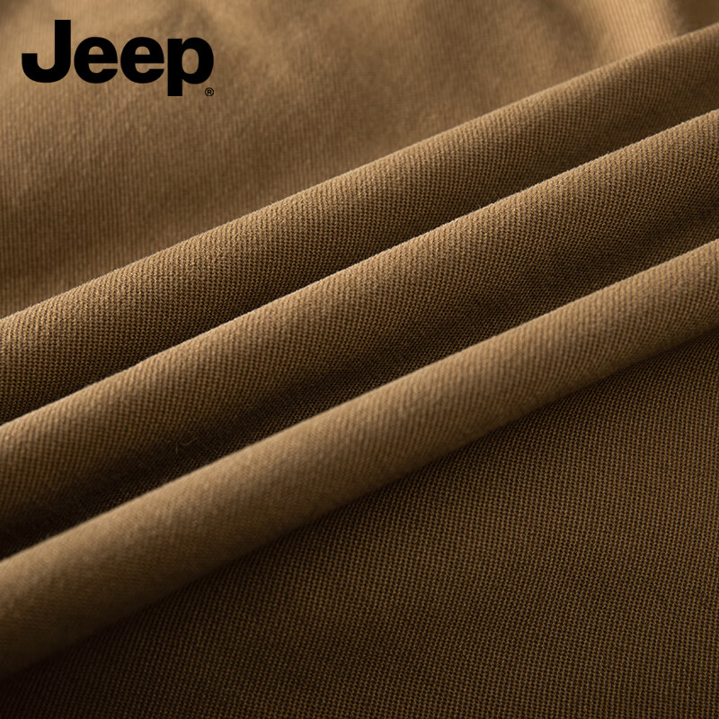 JEEP American genuine high-end pure cotton work jacket top men's spring and autumn American handsome heavyweight flight jacket autumn and winter 98805 black plus velvet counter genuine XL