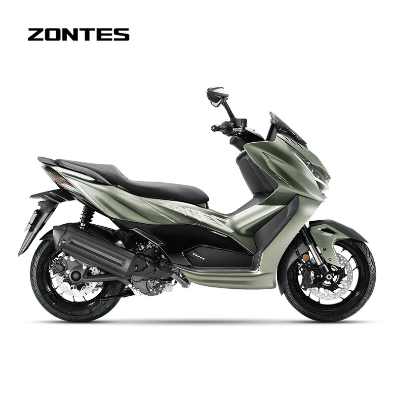 Shengshi ZONTES 2026 new Shengshi 368D electronic throttle scooter National IV single-cylinder water-cooled 368cc gold stone green