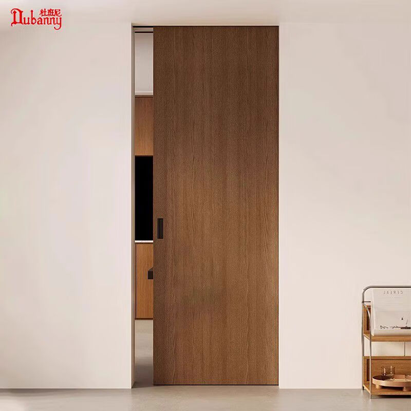 Yusenyi Barn Door Sliding Door Partition Invisible Door Hidden Door Ghost Door Pocket Door Toilet Hanging Rail Door Three-Linked Sliding Door Design from Drawing
