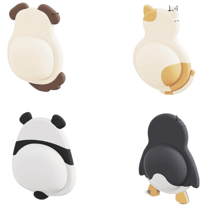 Shouli door lock anti-collision pad door handle refrigerator sticker door anti-collision buffer artifact no punching silicone silent pad 4 pack