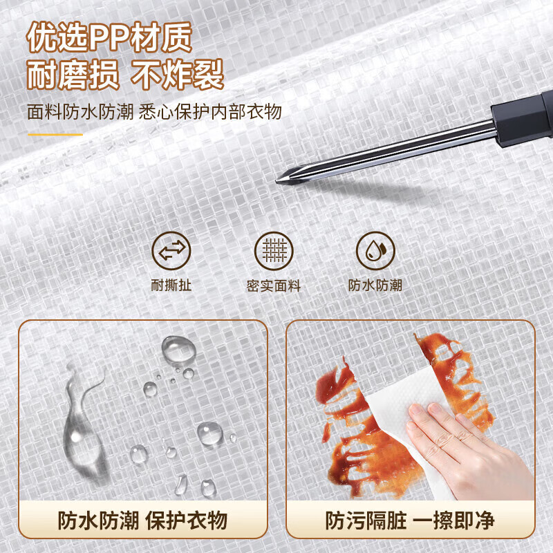 Baicaoyuan Quilt Storage Bag Large Capacity Special Storage Bag for Seasonal Clothes and Quilt Covers Waterproof and Moisture-proof Extra Large 3 Pack