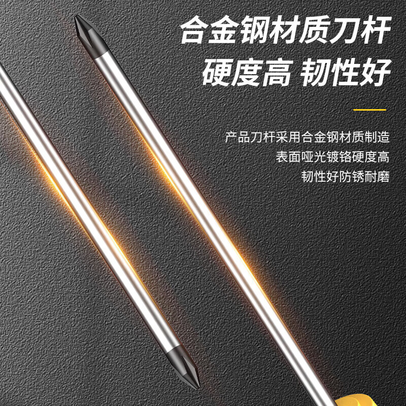 Screwdriver set, strong magnetic cross, 2 pieces, 6*100mm flat screwdriver, screwdriver, household repair tool set, screwdriver set, 7 pieces