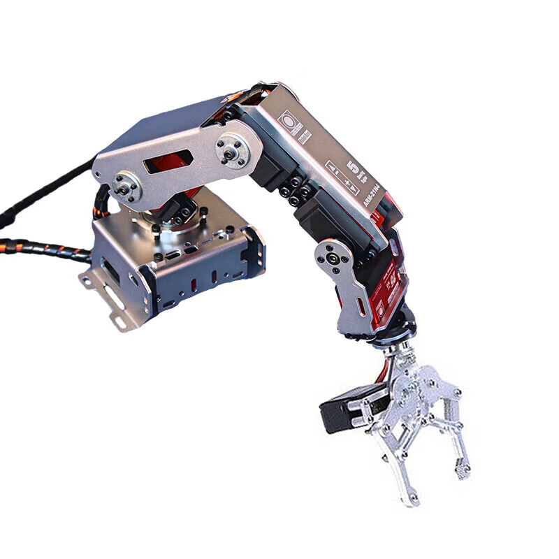 Lingle microcontroller stm32 Raspberry Pi arduino six-axis robotic arm gripper six-degree-of-freedom steering gear robotic arm diy U beam four degrees of freedom bottom 25KG*2 other 996