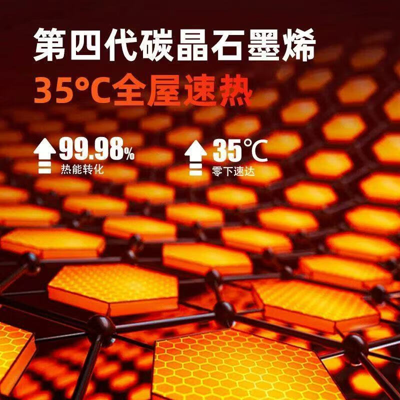 LUDWISHI Ludwig whole house large area heater silent air conditioning fan power saving heater graphene office heater vertical mobile air conditioning fan cooling and heating all-in-one machine golden intelligent voice model for whole house large area heating - both cooling and heating