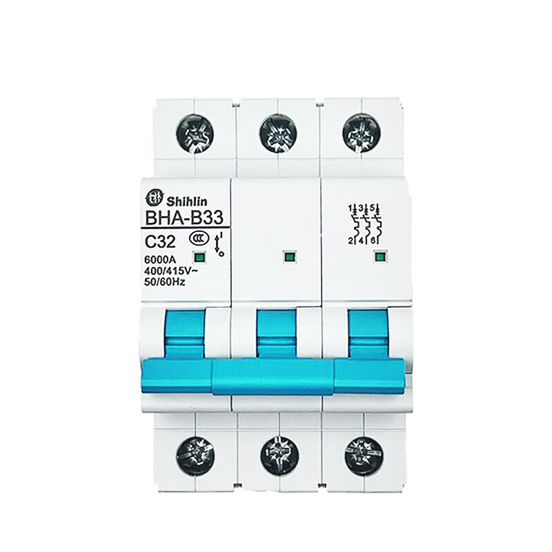 Original Shihlin small circuit breaker air switch BHA33 31 32 C32A D32A 16A 3P x C type