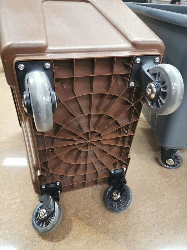 GNFC40S plastic linen truck recycling truck wet and dry classification tapered guest room entrance truck cleaning work service truck gray large size 1100*690*857