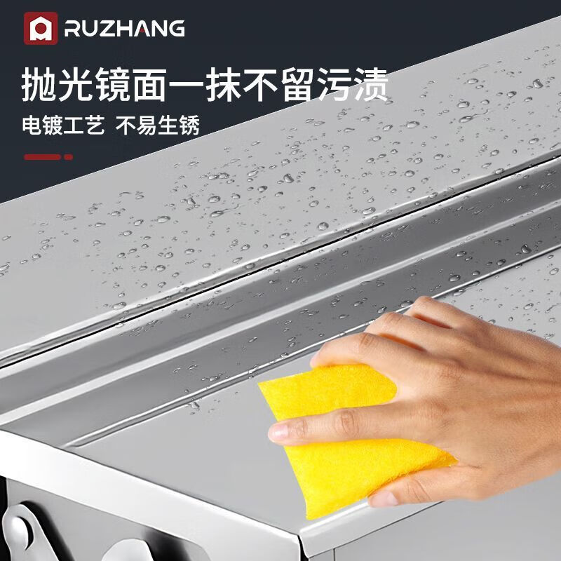 NAOISKEY Naoski stainless steel tool box three-layer folding home car portable iron sheet industrial hardware storage box multi-functional rusty double-layer stainless steel丨(Small size 350)