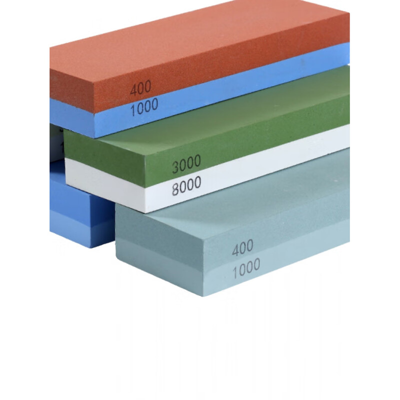 Fat Donglai same style whetstone household kitchen knife 10000 mesh white corundum oil stone whetstone natural stone rust-catching steel knife 1000/3000 + base one size