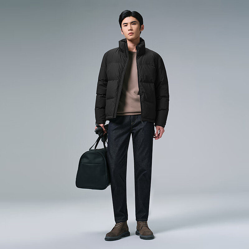 Lilan three-proof down jacket men's short stand collar winter jacket 2025 new business casual men's jacket