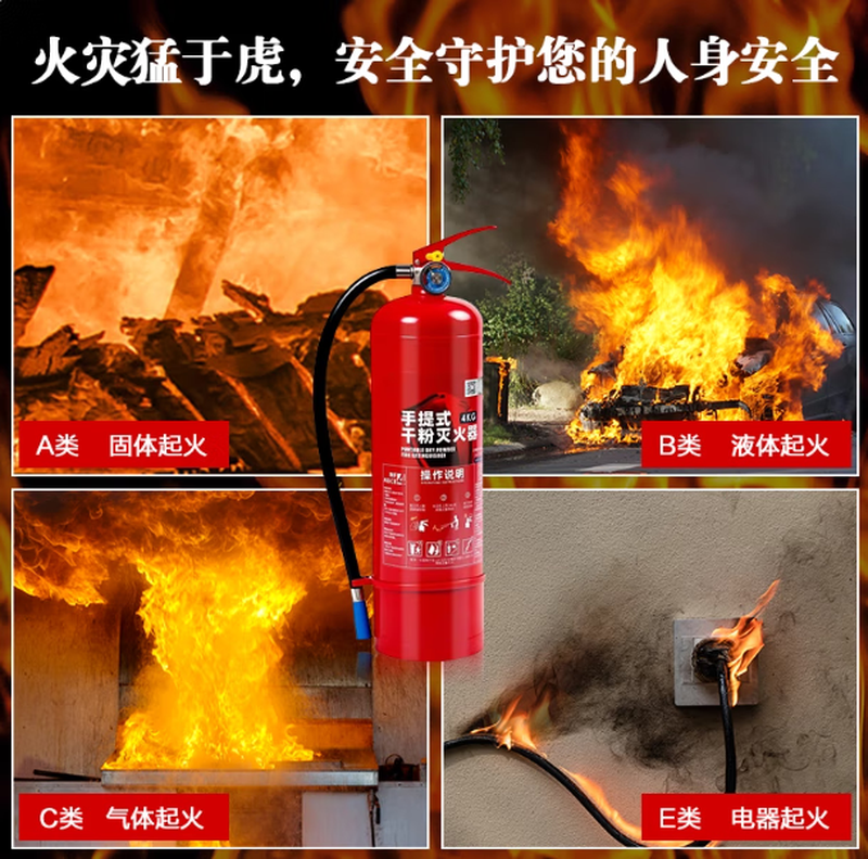 Dolma Dry Powder Fire Extinguisher MFZ/ABCE4KG
