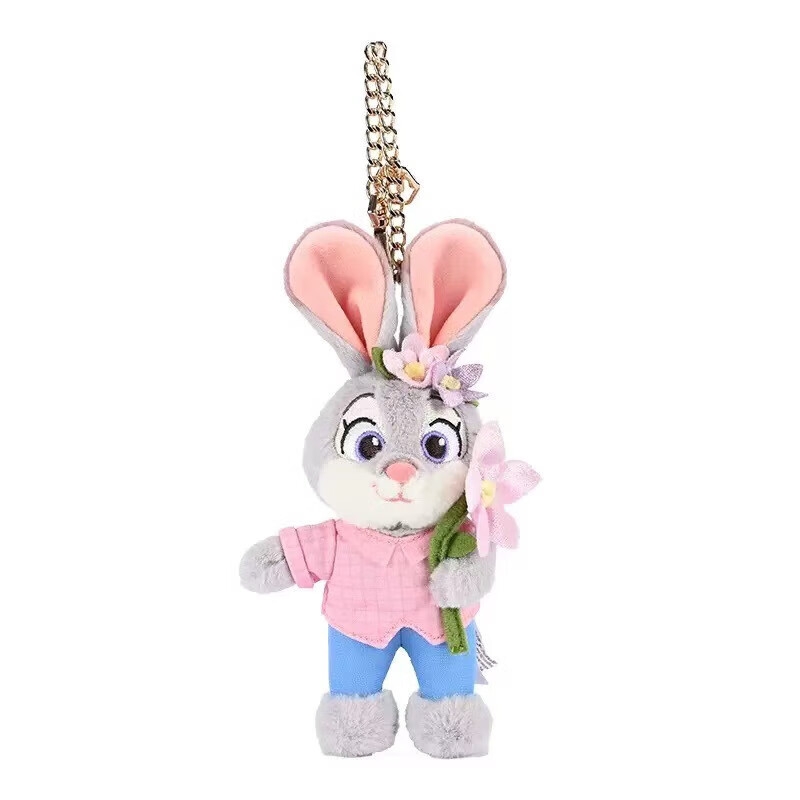 Disney Genuinely Authorized Zootopia Spring Series Judy Nick Panther Police Lightning Plush Pendant 10.5cm Disney Zootopia Finnick Marshmallow Pendant Genuinely Authorized + Anti-Counterfeiting Label