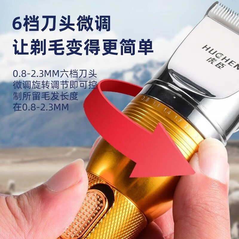 Qiaobolai wool electric clipper electric shearing 36v wool clipper pet electric clipper large dog dog shaving SN2490 gold model 680w10 pairs of original blades