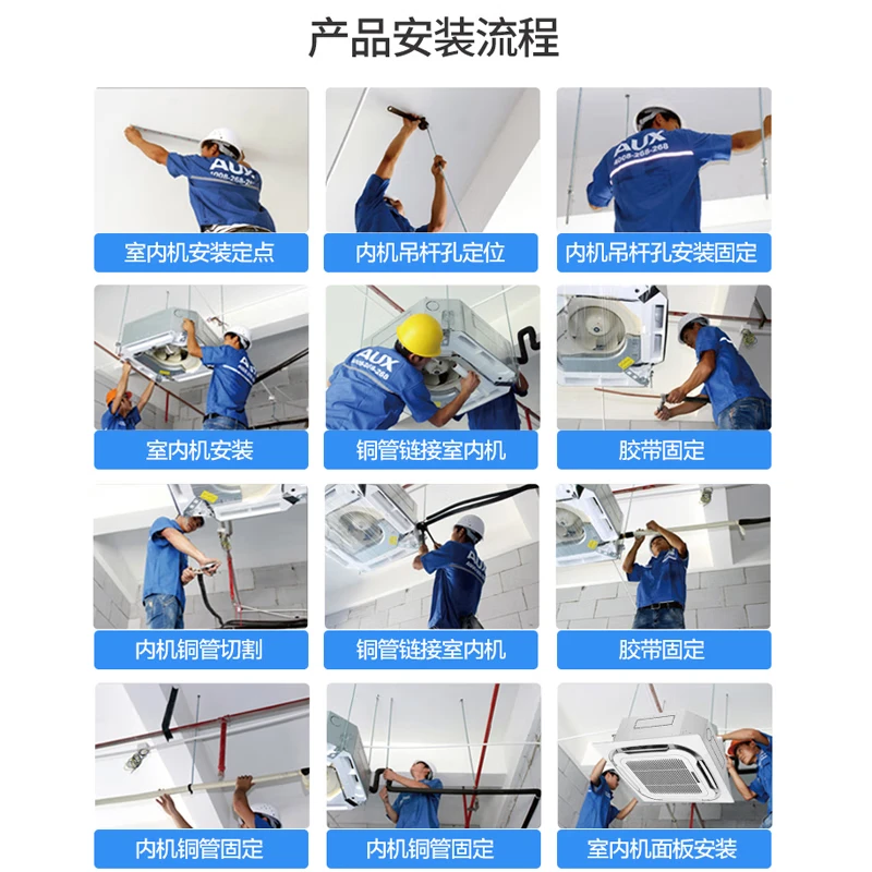 Oaks 3-horsepower heating and cooling ceiling machine, first-class energy-efficiency central air conditioner, commercial ceiling air conditioner, industry-leading APF4.12 KFR72QW/BPR3QD(B1)-G national subsidy