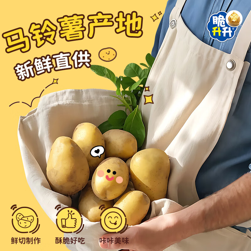 Crispy Shengsheng Honey Butter Original Cut French Fries 520g (20g*26) Mixed Flavor Snacks New Year Gift Pack