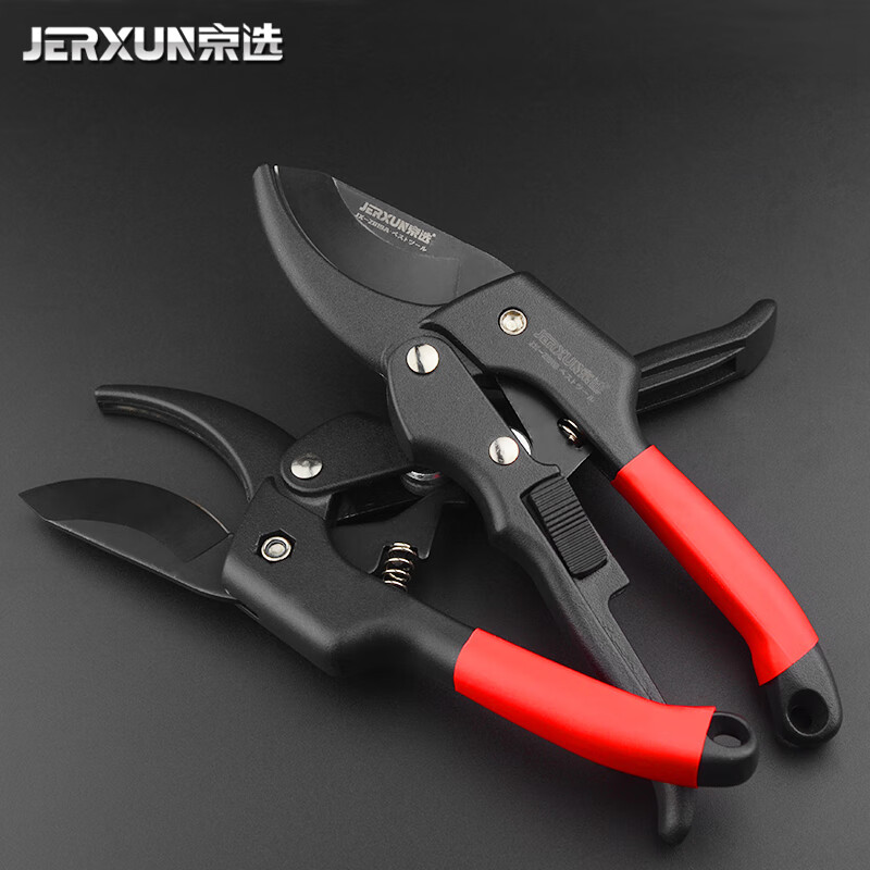 JERXUN pruning shears, garden scissors, branches, fruit tree scissors, gardening shears, flower shears, powerful thick branch shears, floral scissors tools, pulley garden shears