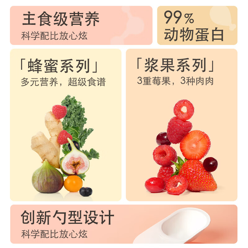 Gewu'an New Taste Staple Food Cat Strip Spoon Cat Strip Cat Wet Food Ice Cream Texture Berry Mixed Flavor 15g*3