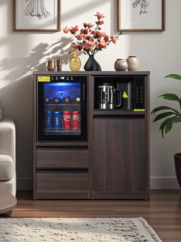 Xiaomi Sunshine Business Office Multifunctional Combination Tea Bar Machine with Ice Making and Disinfection Integrated Refrigerator Refrigerator Storage Tea Cabinet H04-Three-Door Combination-(Tea Bar Machine+Disinfection Cabinet+Freezer)-Smoke Color Ice Warm