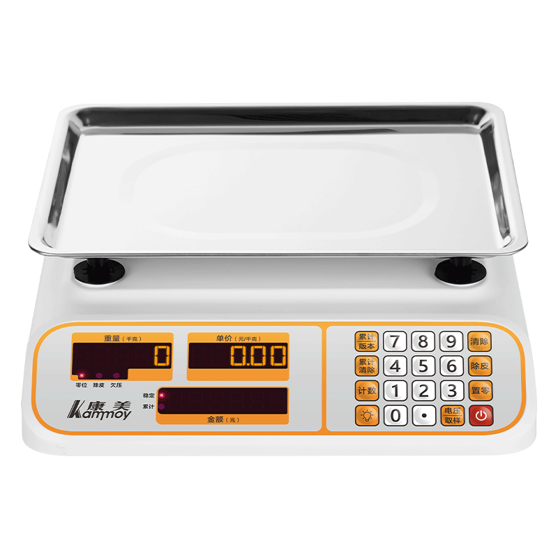 Xiangshan KAMMOY electronic scale commercial electronic platform scale high-precision gram vegetable scale counting scale pricing supermarket market platform scale 30kg Kangmei LED red letter concave plate