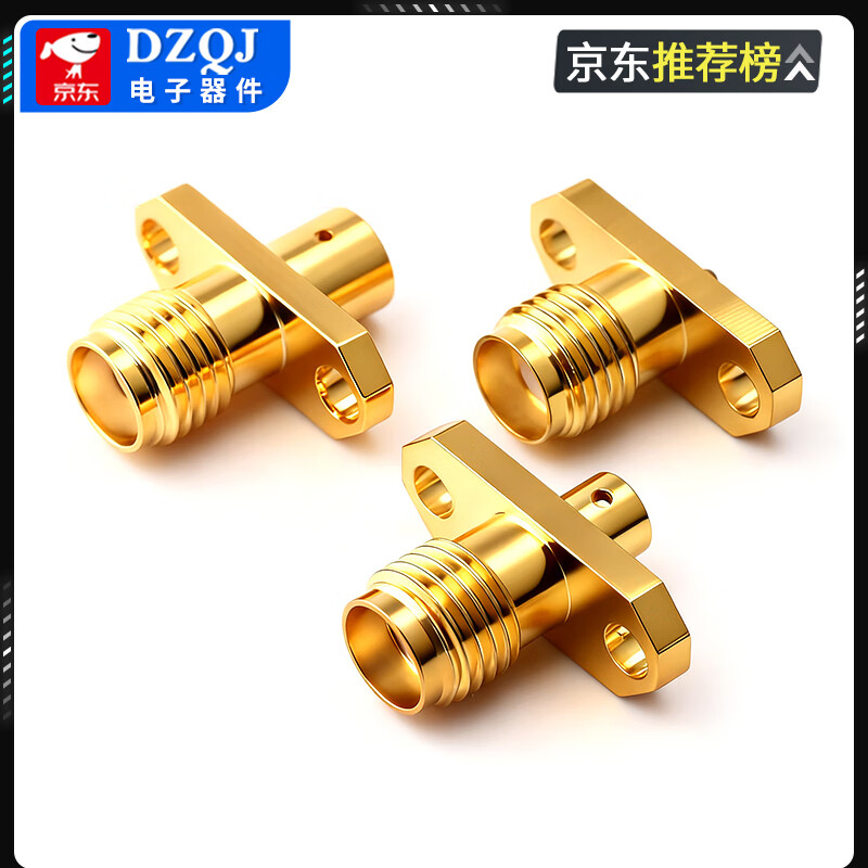 SMA-KFD JDF KKY KKF flange 4-3 holes square four holes diamond two holes mounting external screw inner hole female seat SMA-KFD12-3 insulation length 12mm copper length 3mm no specification