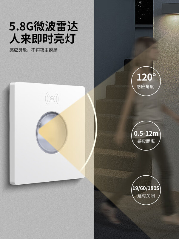 Vitamins have human body sensor when opened, can be inductive and can be switched manually, gold