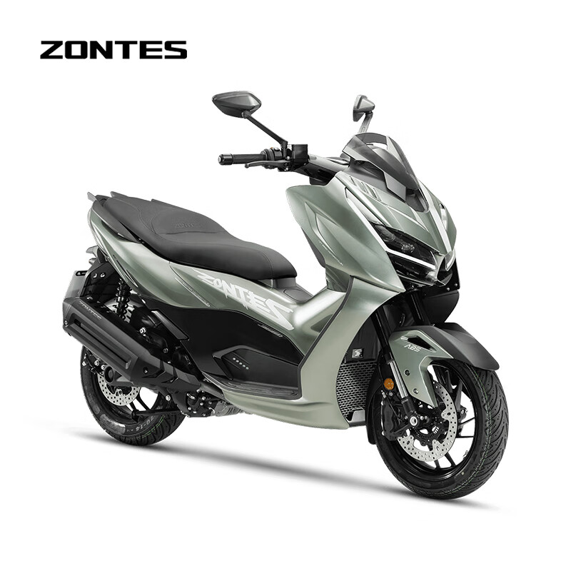 Shengshi ZONTES 2026 new Shengshi 368D electronic throttle scooter National IV single-cylinder water-cooled 368cc gold stone green
