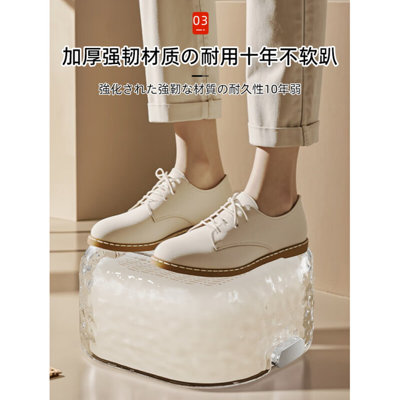 JCZS Japanese quality double-layer sink drain basket new kitchen household fruit plate square three-piece kitchen set milk white - small, medium and large - 6-piece set