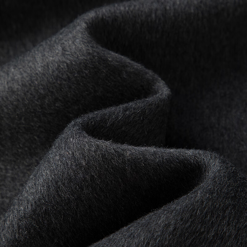 Late white, loose-fitting, relaxed wool coat, winter lace-up design, warm long coat for women, carbon gray M