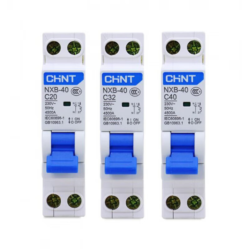 Chint small circuit breaker DZ267 upgraded household air switch DPN double in and double out NXB-40NXBLE-40 air switch 6A