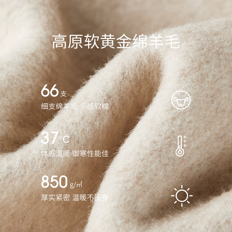 Shandubila sheep wool temperament woolen coat for women winter warm commuting thick double-sided woolen coat slim long-sleeved top