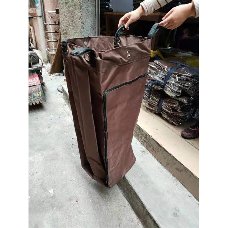 Sailotou multi-functional cleaning vehicle cloth bag linen cart Oxford cloth guest room storage linen bag hotel work vehicle multi-function cleaning vehicle yellow