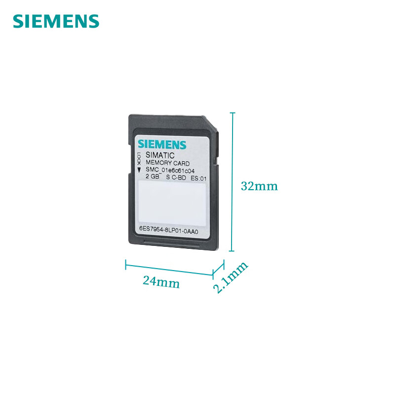 Siemens PLC SIMATIC S7 memory card 6ES7954-8LP04-0AA0, 3V Flash, 2 GB