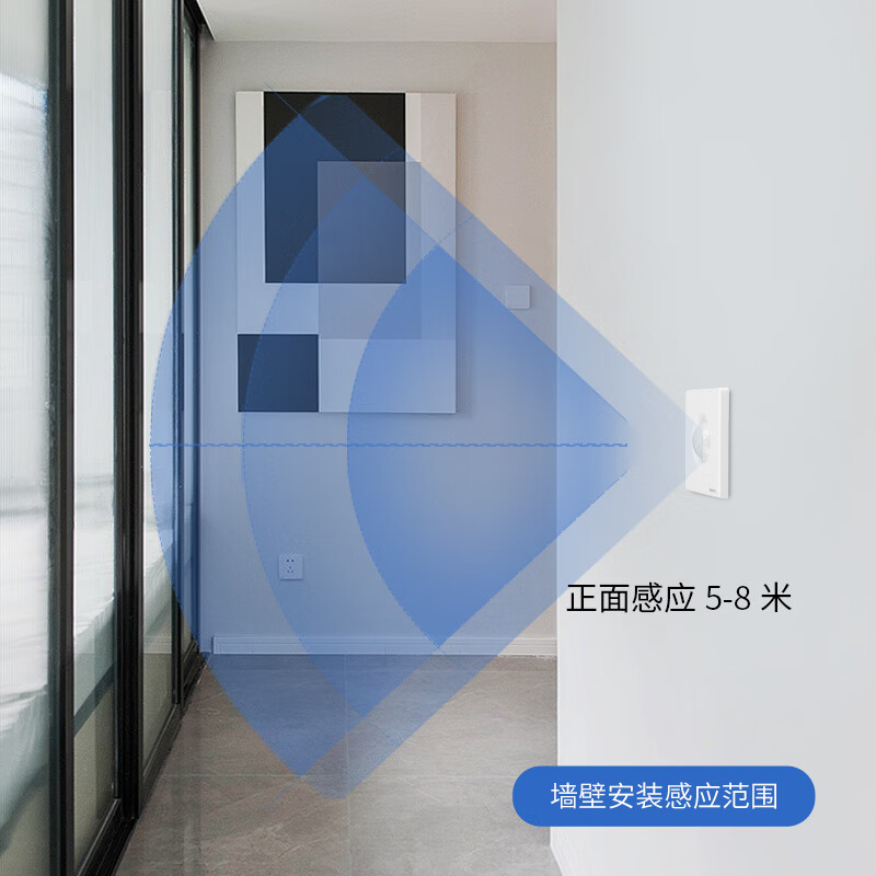 Type 86 sound and light control plus human body induction switch two-in-one sound control intelligent 220V corridor delay panel Yabai-sound and light control + human body induction (second-line upgrade model)