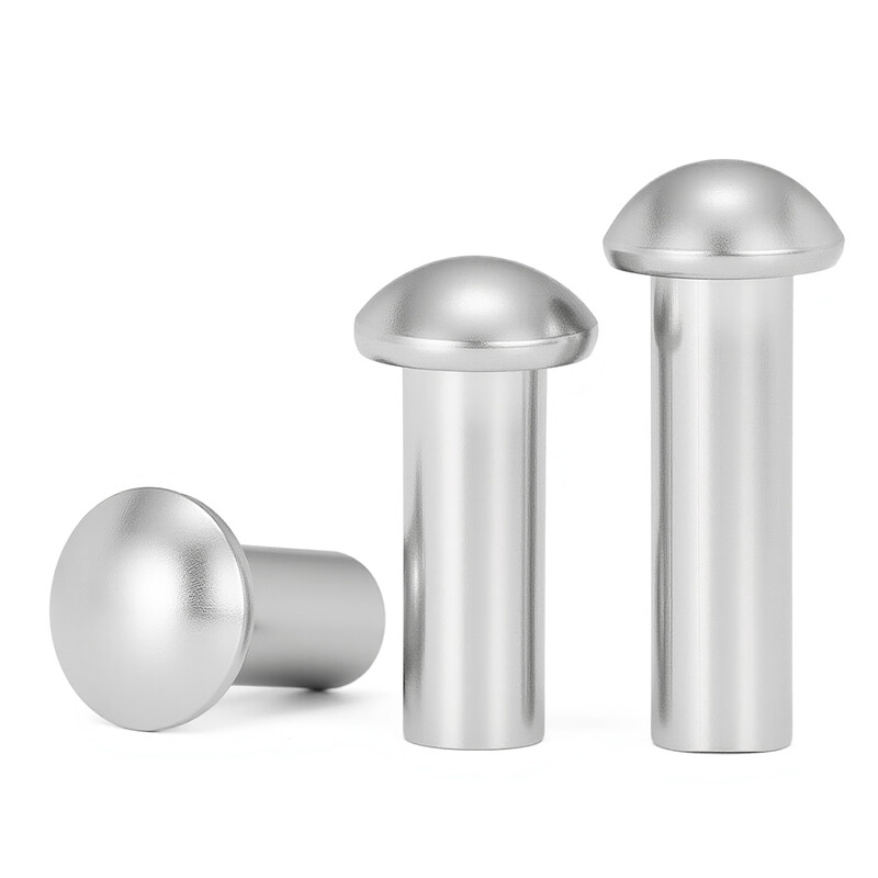Jinggong m2-m6 304 stainless steel semi-round head solid rivet round head rivet knock stainless steel rivet GB867 6x10 10 pieces