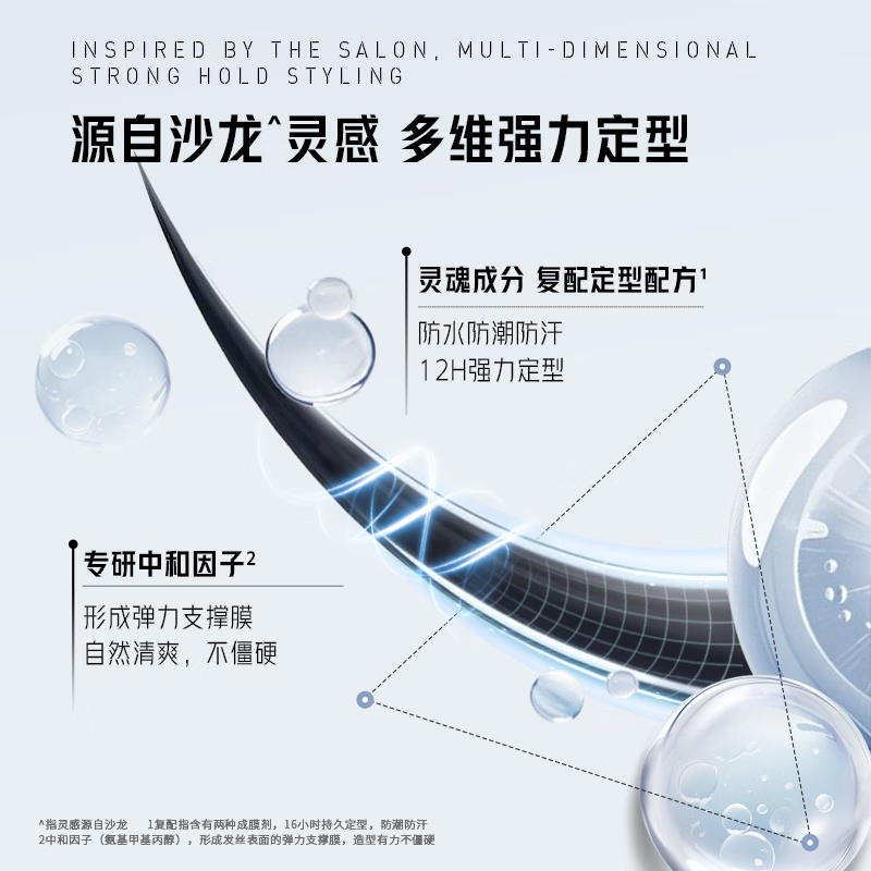 Sassoon powerful styling spray 300ml Shan Yichun's same style 12-hour long-lasting styling hairspray for men and women