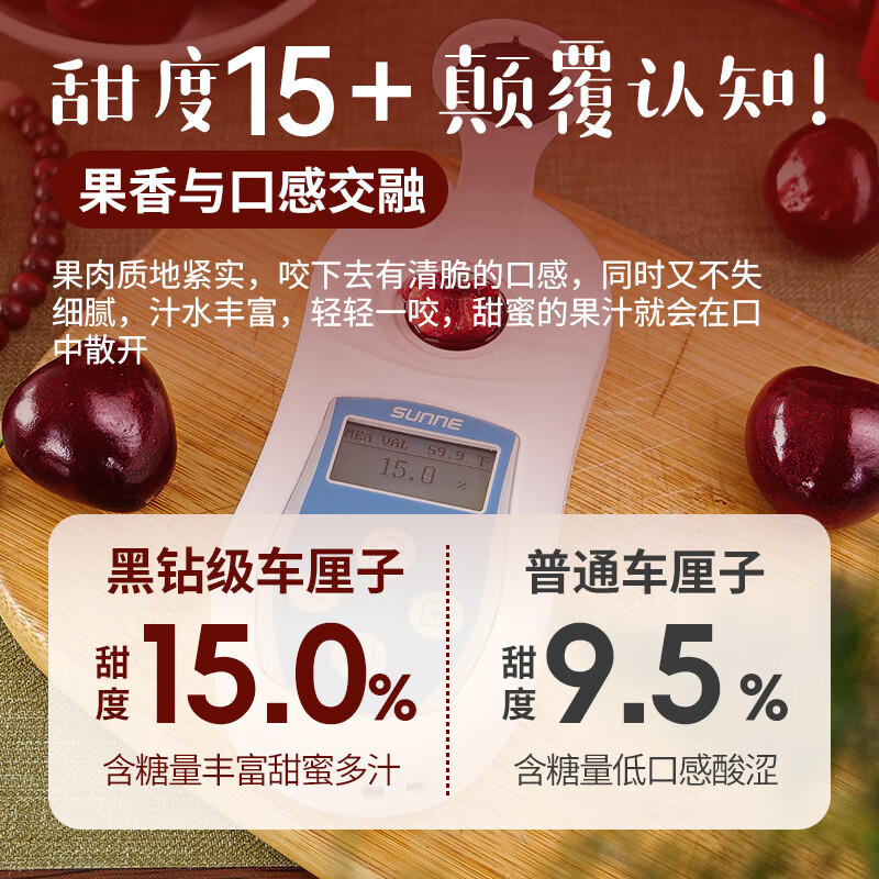 Uncle Sam's Chilean Cherries JD - Next Day Delivery to Many Places 2.5kg 4J Grade Imported Cherry Fruit Gift Box New Year's Gift Box 3kg (Net Weight) 80% Choice - Great Deal Smooth Eats Gift Box (Sweet and Early adopter) J Large Fruit 26-28mm