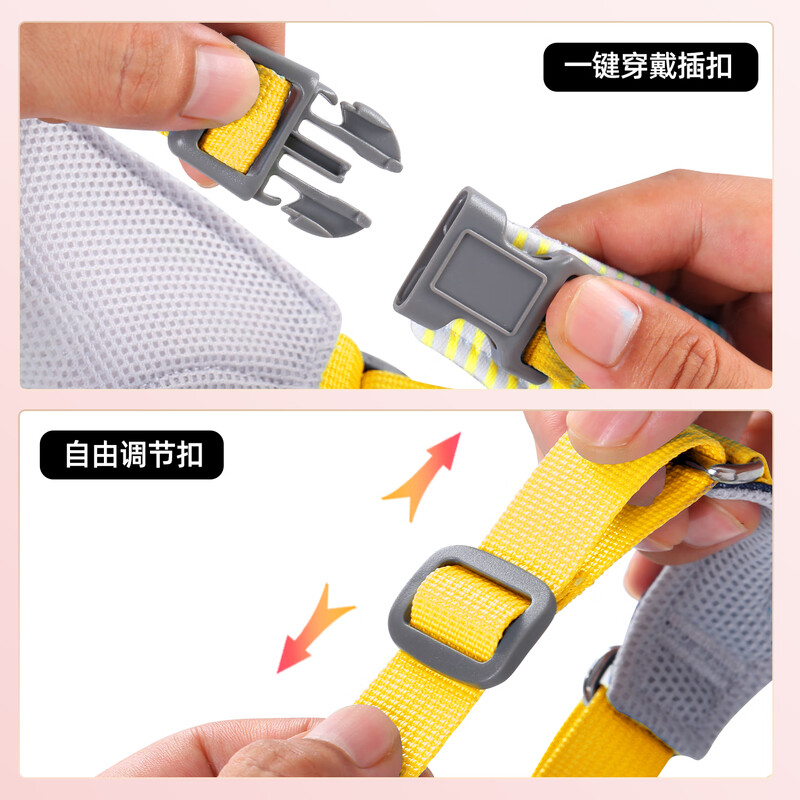 Bledi dog collar, adjustable traction rope, dog leash, special collar for large dogs, P chain, explosion-proof, yellow denim xs spliced denim polyester,