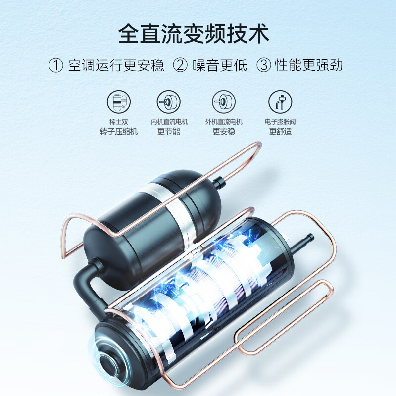 Meiling air conditioning cabinet machine large 3P/2 HP home appliances national subsidy 15% new level energy efficiency cooling and heating full DC variable frequency large air volume cylindrical vertical air conditioner living room home rental large 3 HP first level energy efficiency warranty 10 years
