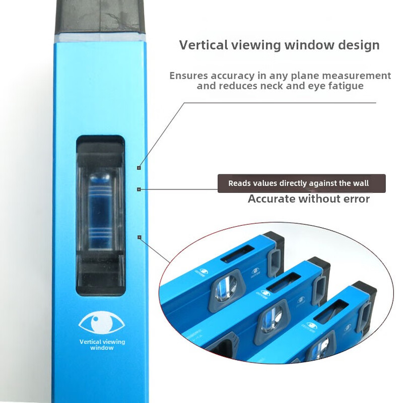 Shantou Lincun Japan Fukuoka high-precision strong magnetic level mini imported German solid aluminum alloy decorative level small level 300mm 8861 + Oxford bag