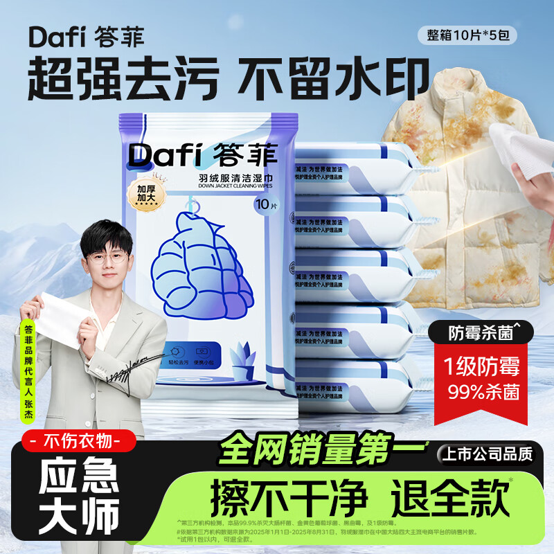 Dafei Down Jacket Cleaning Wipes 10 pieces