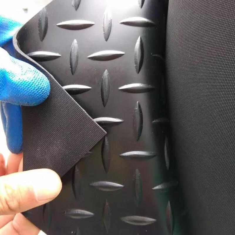 Insulation rubber mat, non-slip rubber sheet, willow leaf pattern, waterproof, wear-resistant, buffering and shock-absorbing floor mat for power distribution room, willow leaf pattern 1.5m*10m*5mm full roll