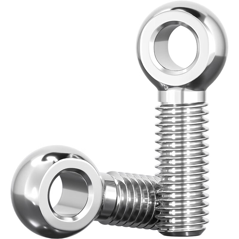 Fengji 201 stainless steel lifting ring live knot fish eye screw screw with hole bolt screw M6M8M10M12 M5*30-5 only