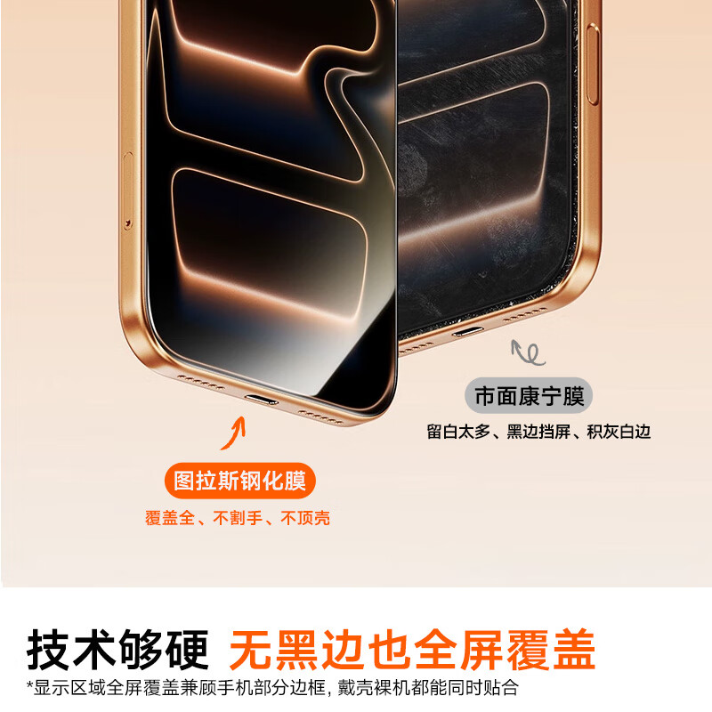 Tulas Unbounded Film, strong anti-fingerprint and super smooth, suitable for iphone14promax tempered film, apple 14pro mobile phone film, high-definition, no black edges, anti-fall, dust-free warehouse film, iPhone 14 Pro Max, free shipping + free film artifact (dust-free warehouse) + half price for the second piece