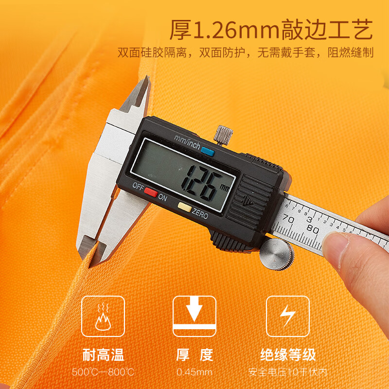 Flame Warrior Fire Blanket Fire Blanket Fire Extinguisher Supporting Home Home Kitchen Factory 1.5m/1m Glass Fiber 1*1m