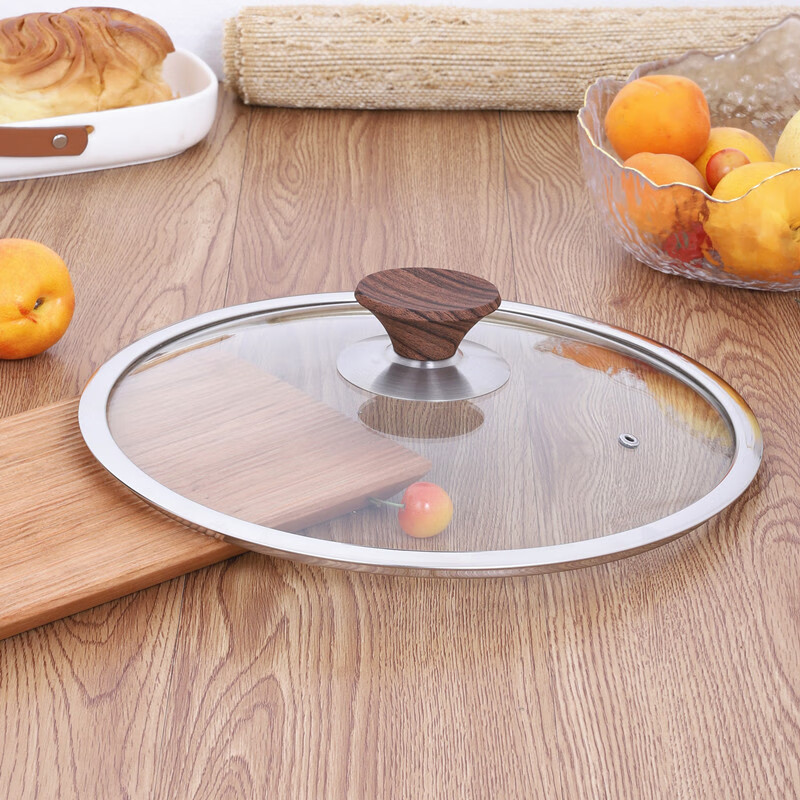 ZWILLING German quality thickened tempered glass pot lid for cooking and cooking, 32cm household transparent electric pot and soup pot alone, 32CM with anti-scalding stand-up button_Please measure the inner diameter of the pot mouth