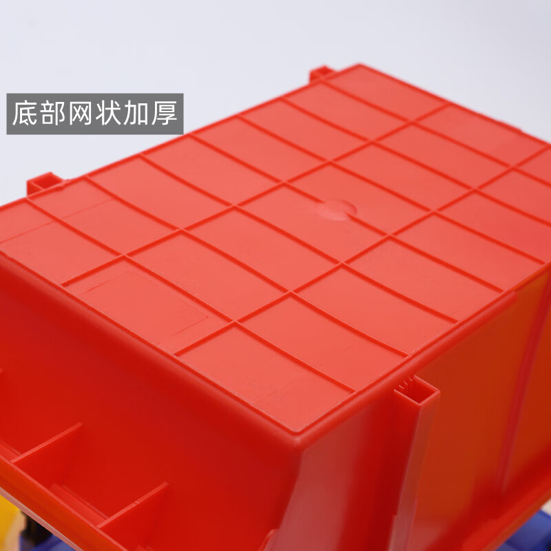 Heqi thickened oblique parts box hardware tool screw storage box plastic component material box combined parts box C2H# blue thickened 520*350*190mm