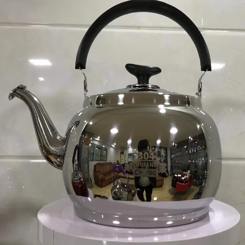 Shuangcheng 304 non-magnetic stainless steel Zhongbao classical kettle swan kettle sun kettle kettle chime kettle 1ml 5.5L 304 extra thick and deepened new Zhongbao kettle